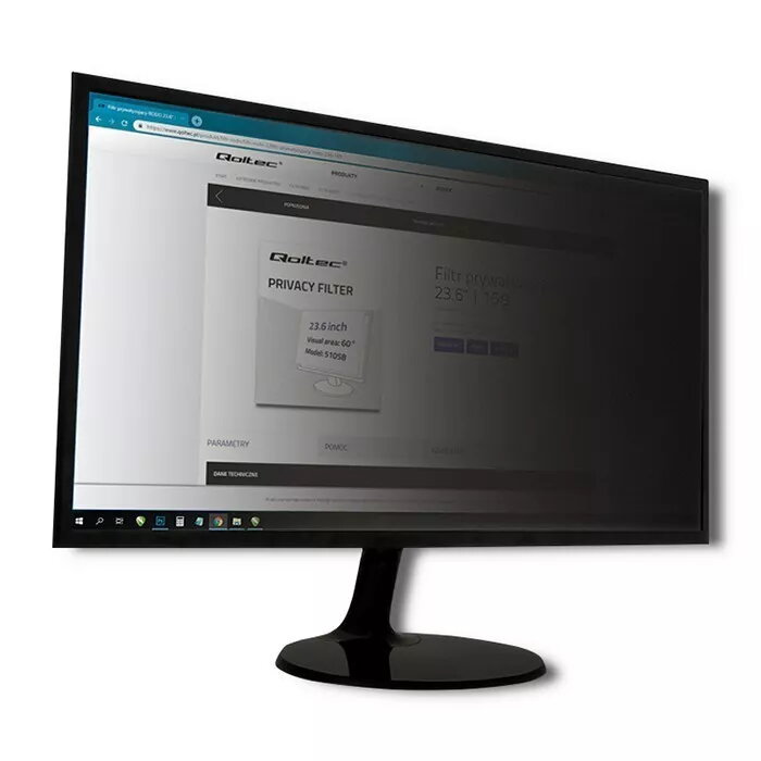 Qoltec 51063 bezrāmja privātuma filtrs 43