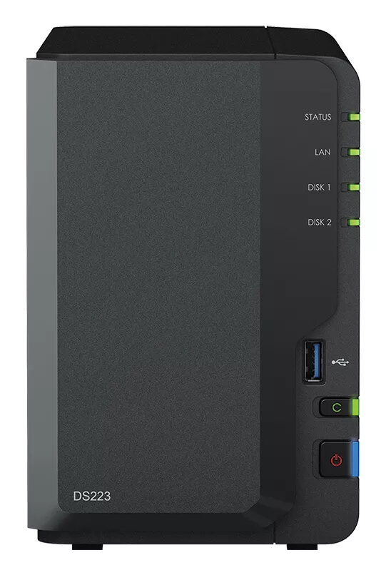 Synology DiskStation DS223 2-Bay NAS komplekts