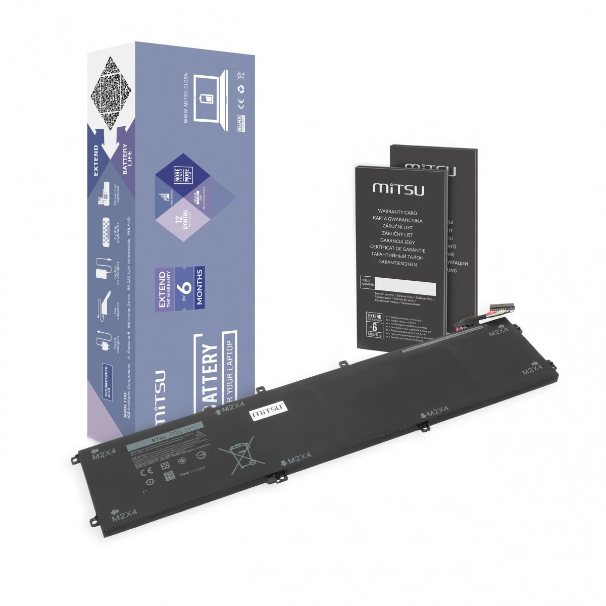 Mitsu akumulators Dell XPS 15 9550