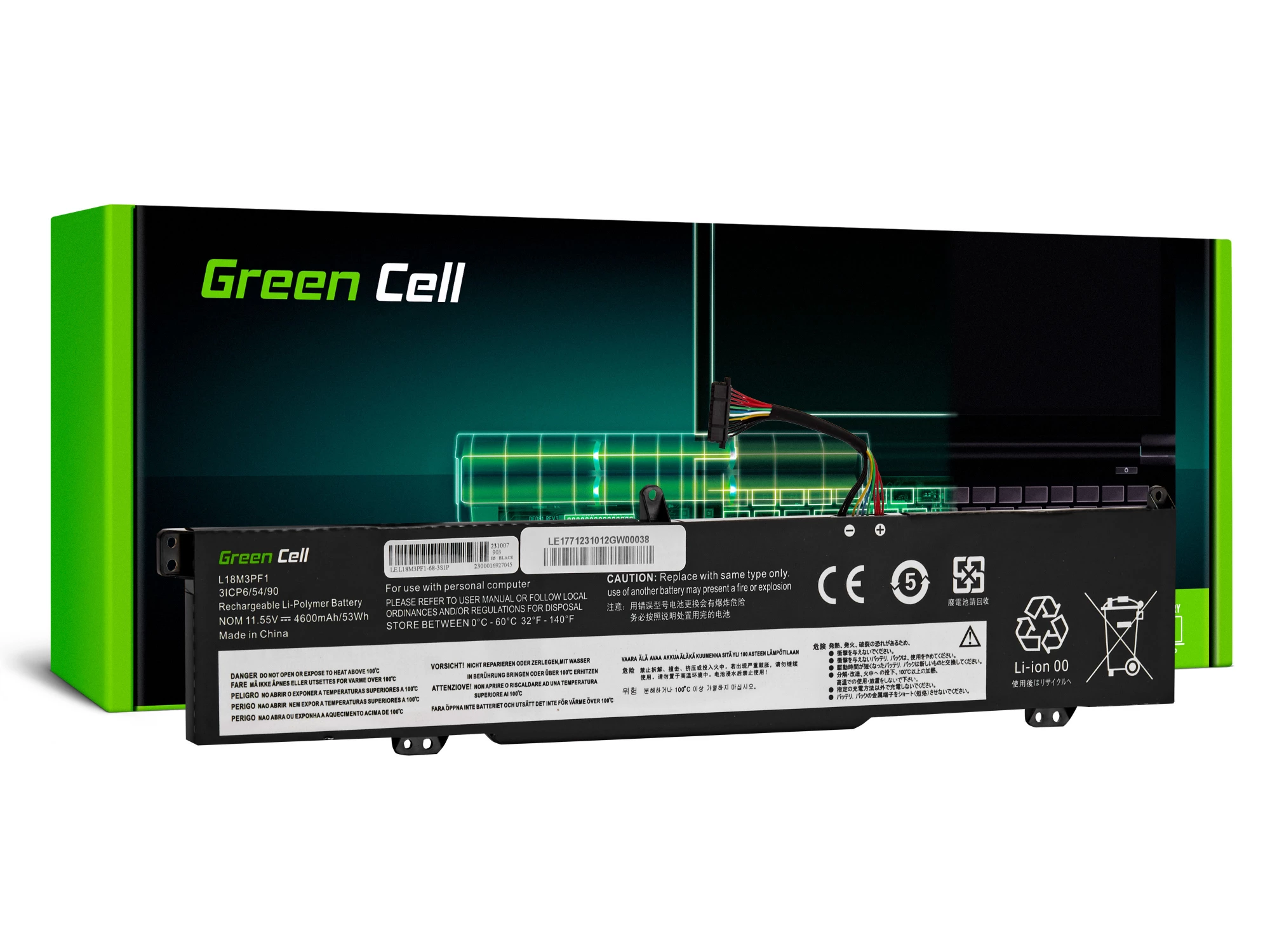 Greencell klēpjdatora akumulators Lenovo Ideapad L340-15IRH