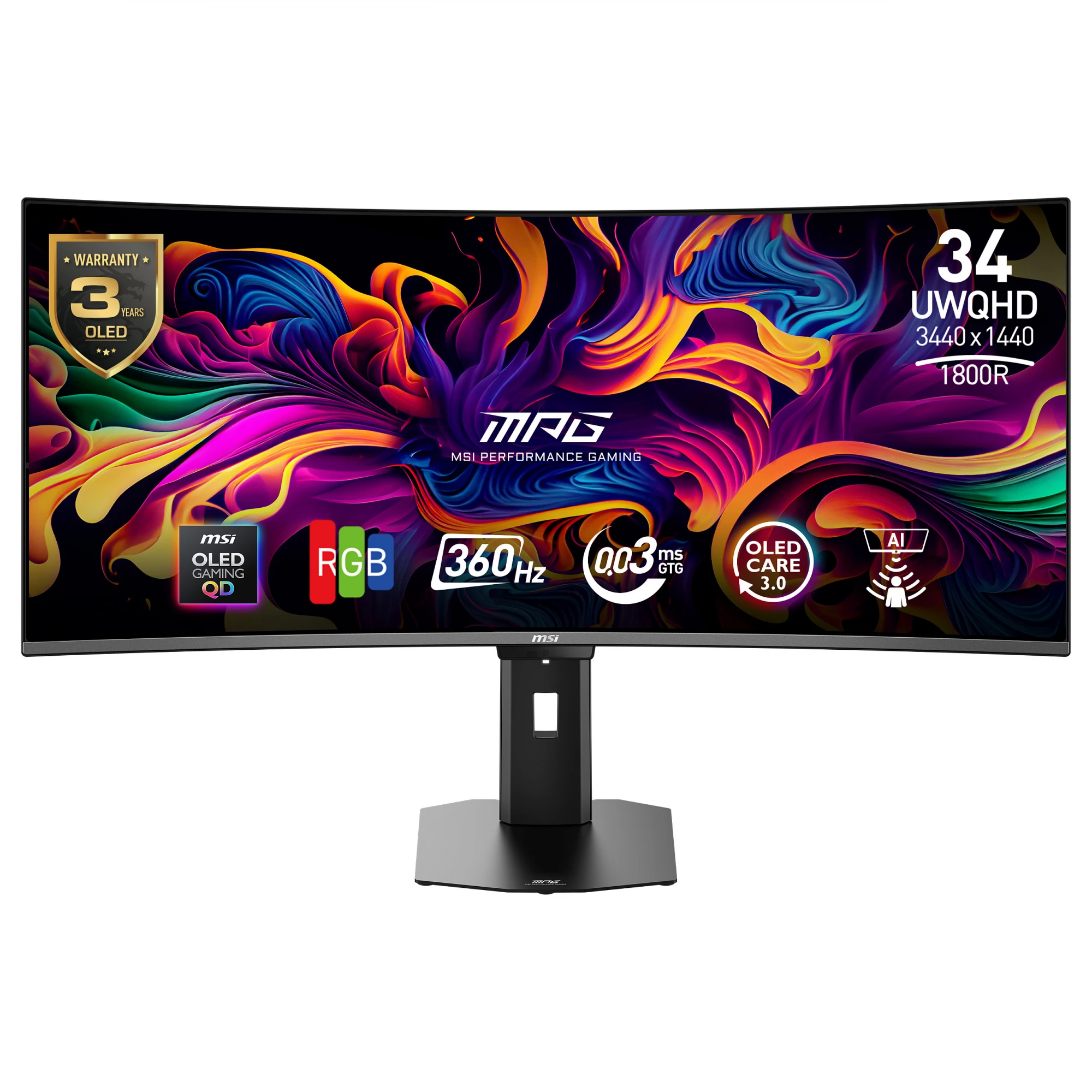MSI MPG 341CQRDE QD-OLED X36 Gaming