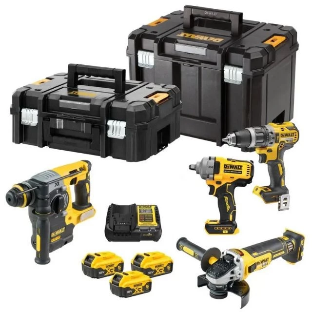 DEWALT DCK428P3T 18V XR 4-detaļu bezvadu