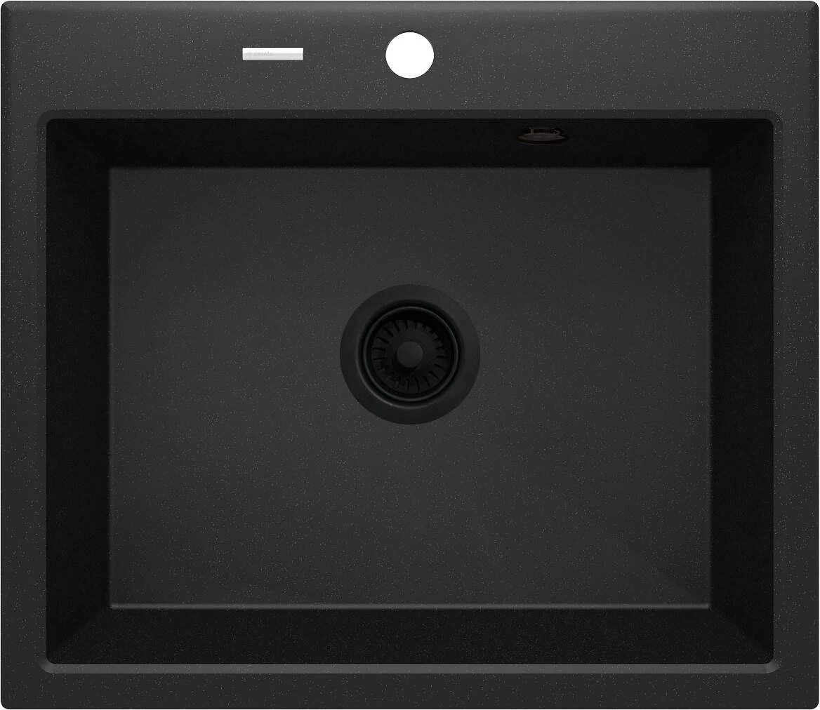DEANTE 1-Bowl Granite Sink Graphite Metallic