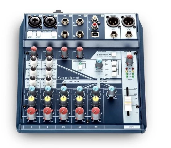 Soundcraft Notepad-8FX Analog Mixing Console with