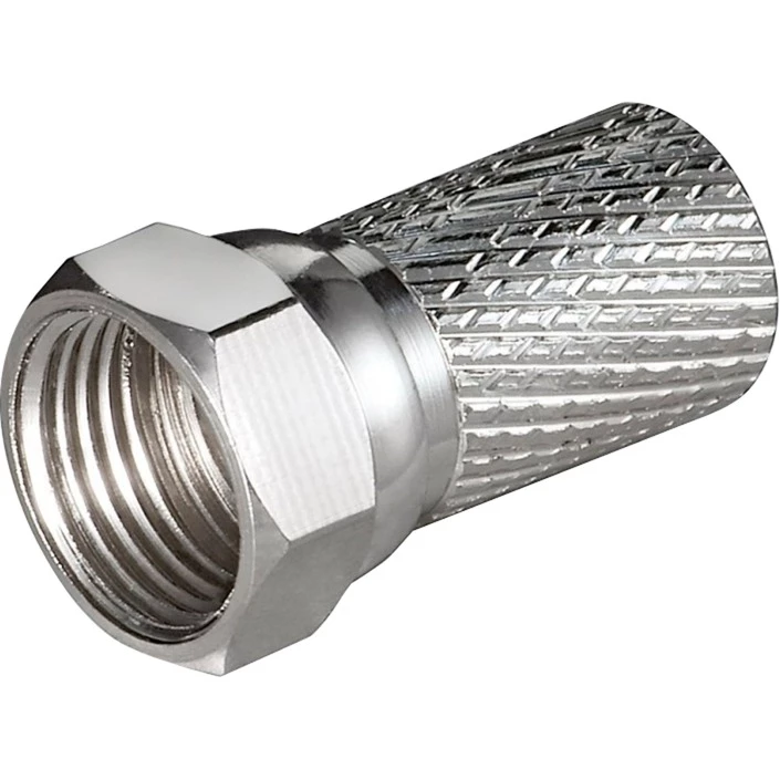 GOOBAY F-Connector 7mm, Silver