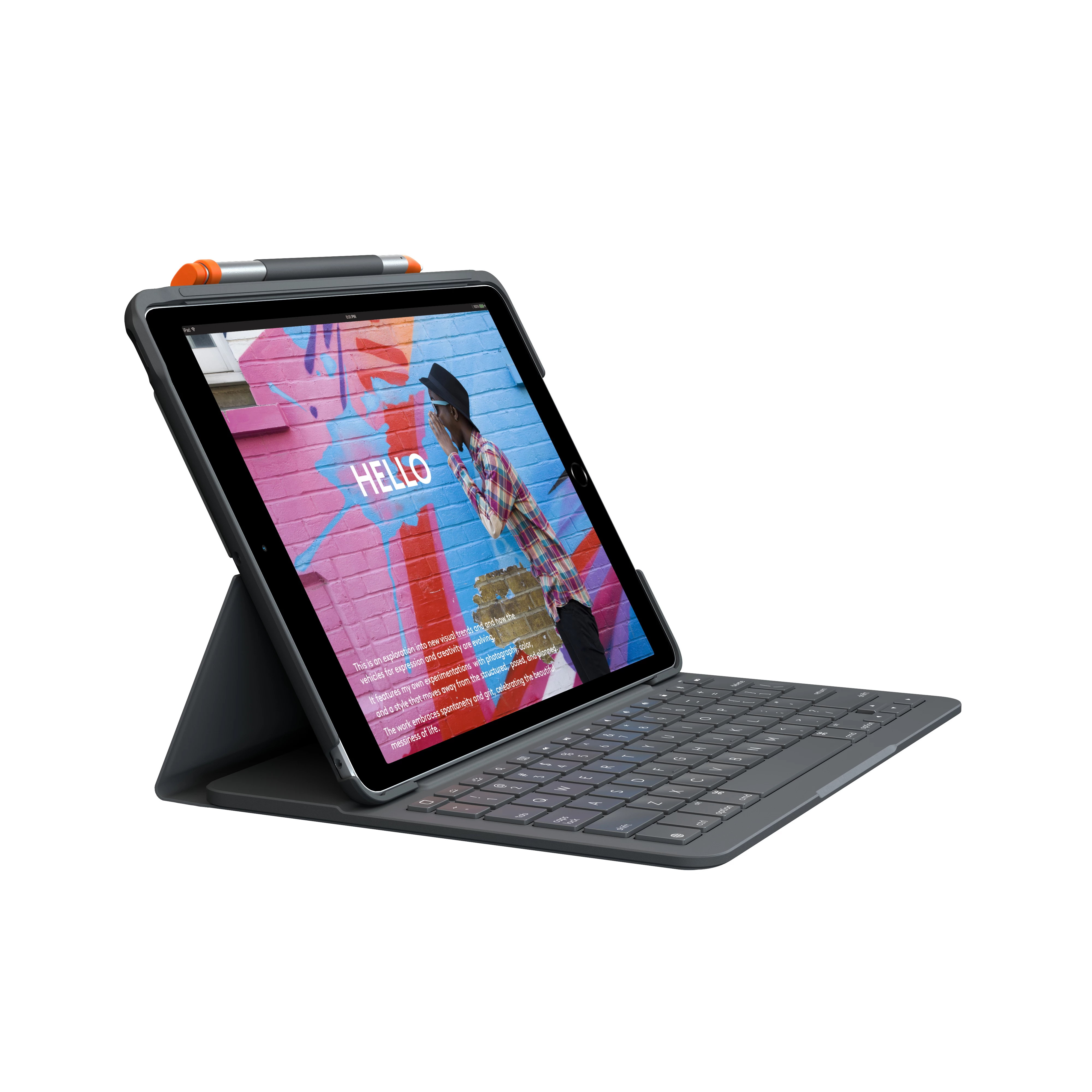 Logitech Slim Folio tastatūras maciņš iPad