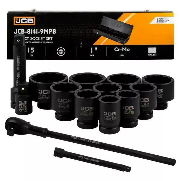 JCB Impact Socket Set 15-Piece 1