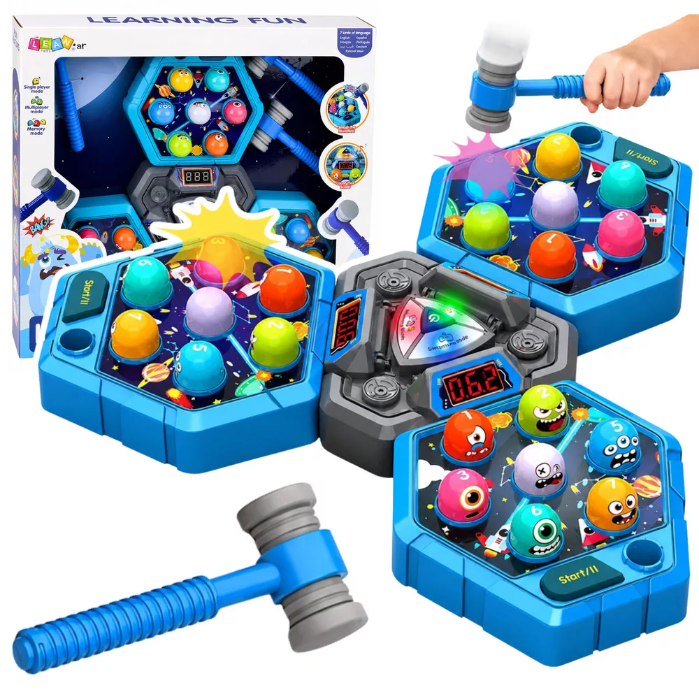 LEAN TOYS Whack-A-Mole Creatures Arcade Game