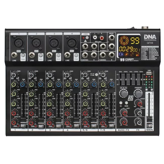 DNA PROFESSIONAL DNA QFX8 Analog Audio