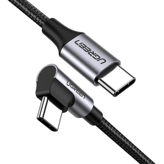 UGREEN USB-C uz USB-C leņķa kabelis