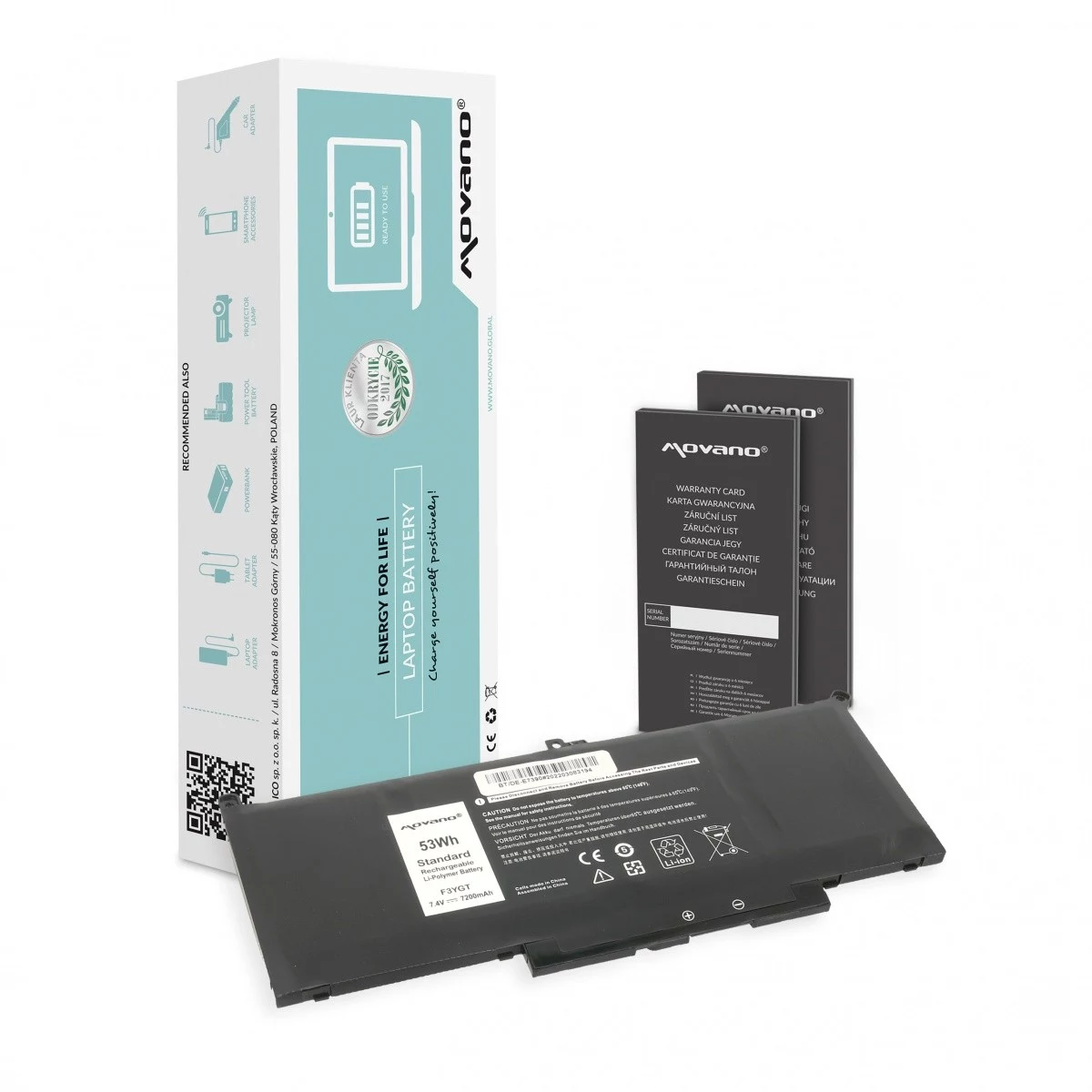 MITSU Battery MYJ96 Dell Latitude 7390