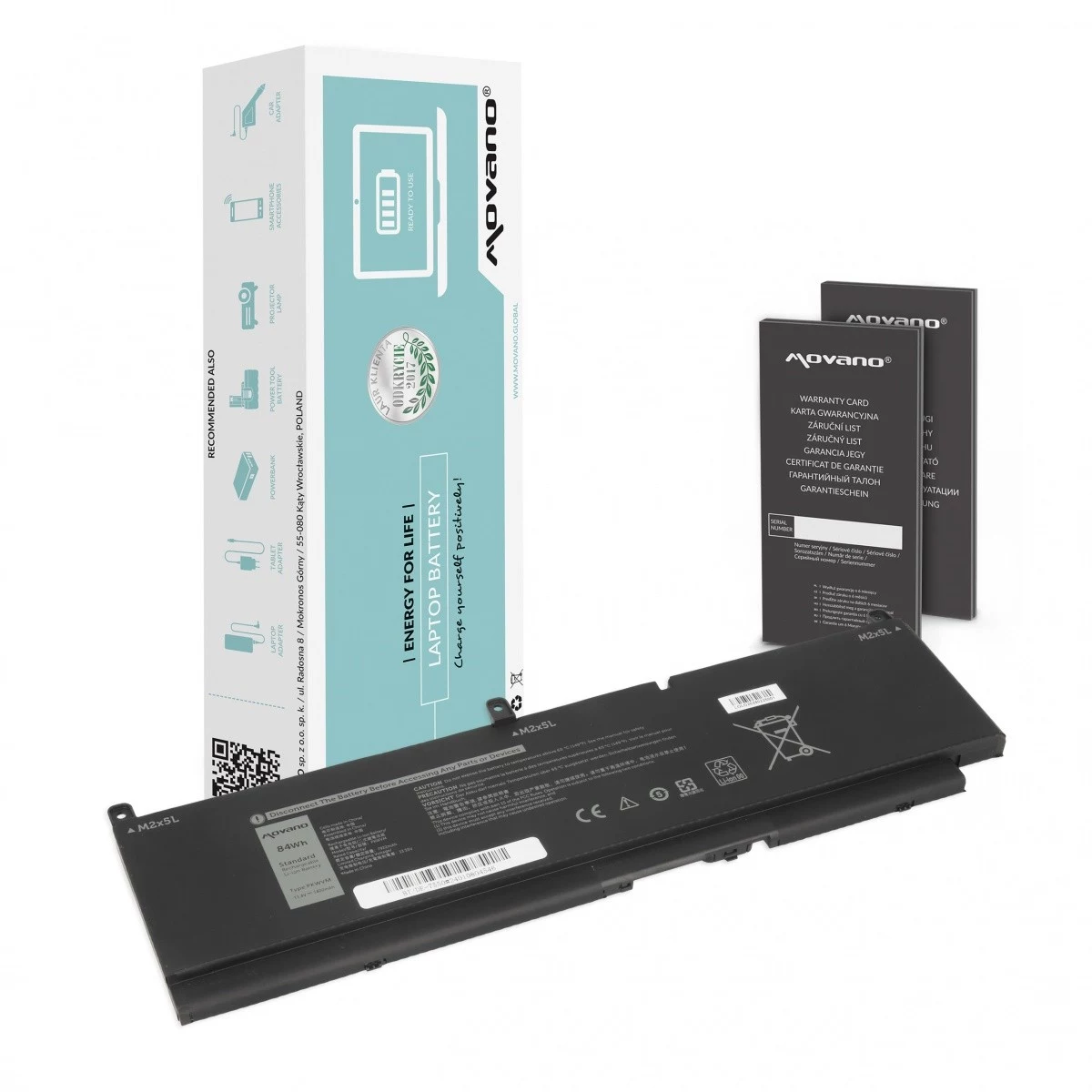 MITSU Battery PKWVM Dell Precision 15