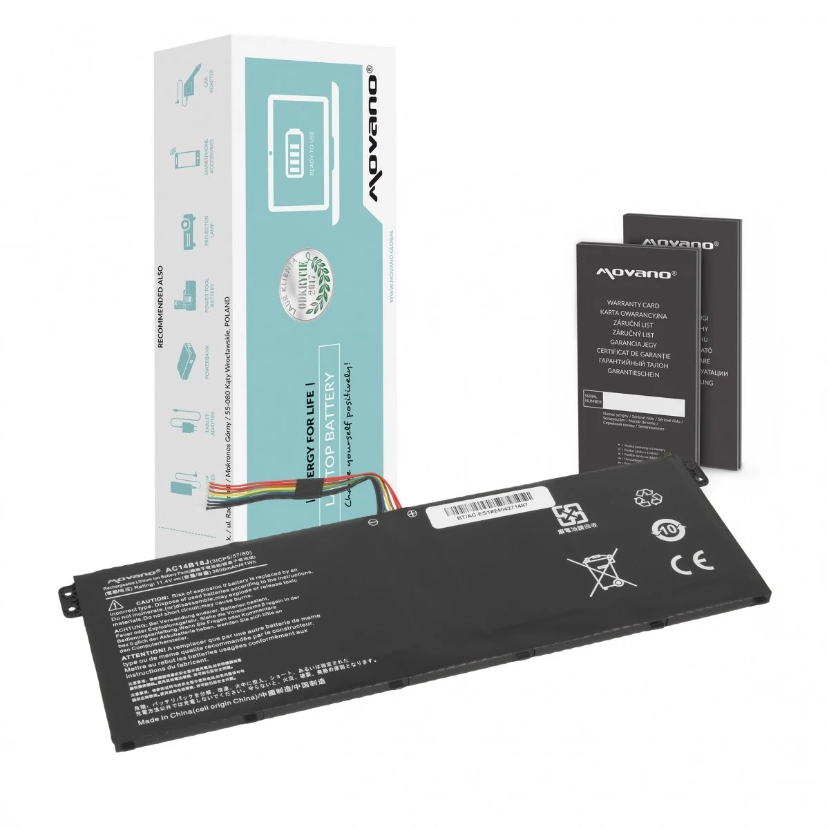MITSU Battery AC14B13J AC14B18J for Acer