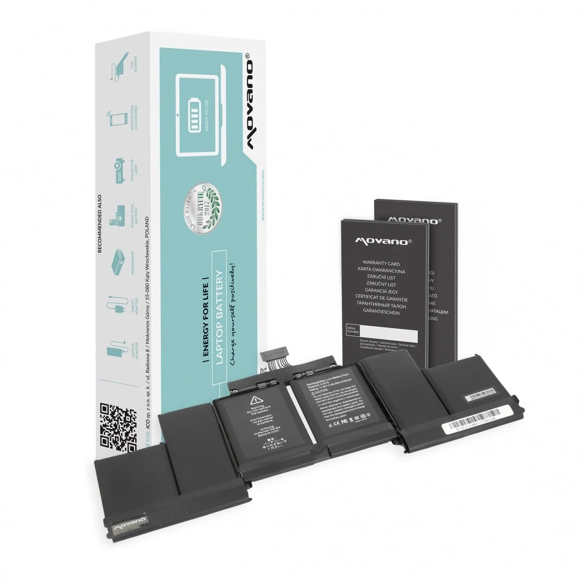 MOVANO Battery A1618 MacBook Pro 15
