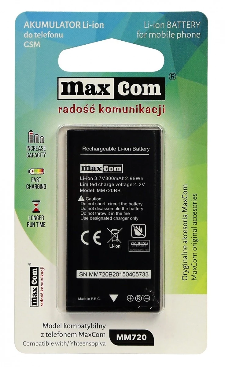 MAXCOM Battery Li-ion MM720 800mAh 3