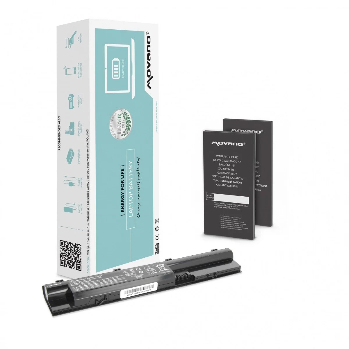 MOVANO Battery FP06 HP ProBook G0