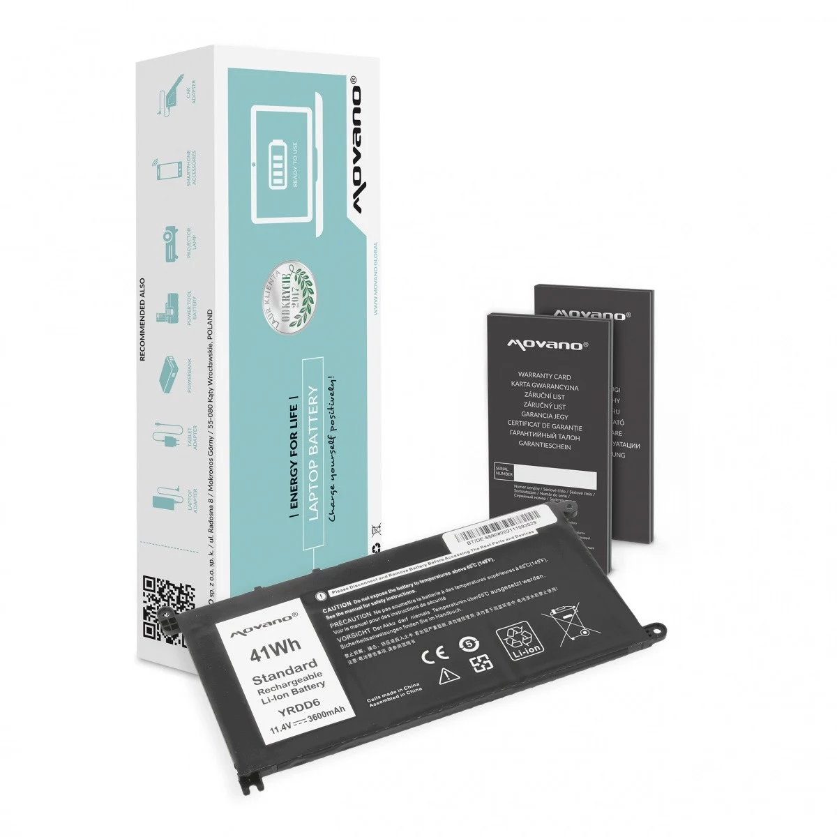 MITSU Battery YRDD6 Dell Inspiron 14