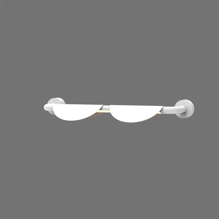 Shell LED sienas lampa 2x7W melna