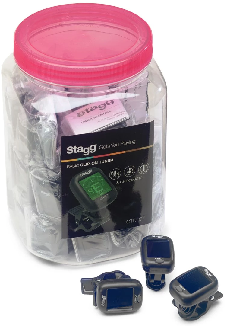 Stagg SCTUC1/30 30 gabalu klipšu hromatiskais