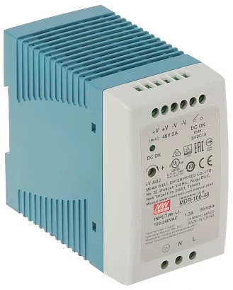 PULSAR MDR-100-48 DIN sliežu barošanas bloks