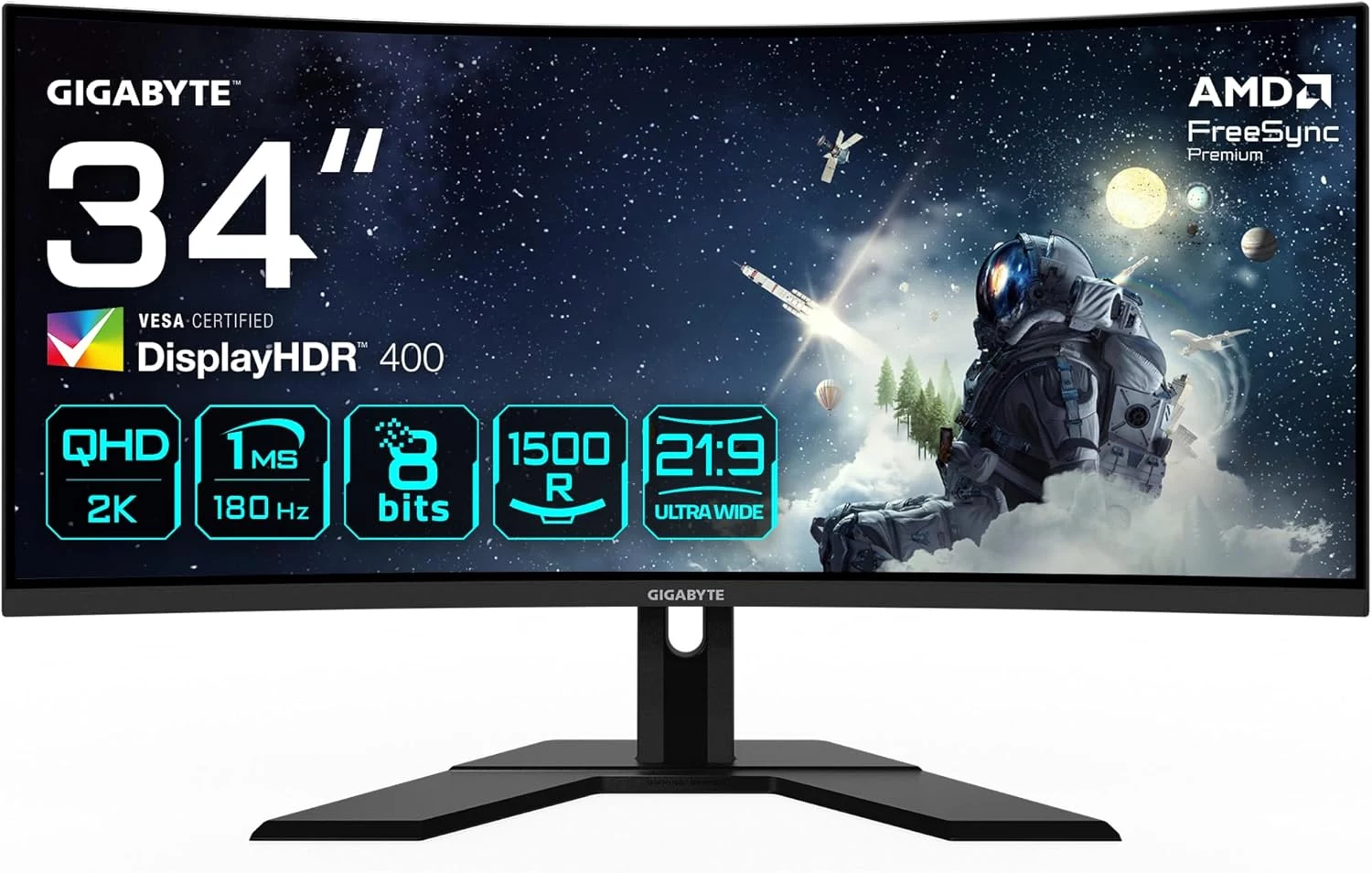 Gigabyte G34WQCP 34 collu izliekts monitors