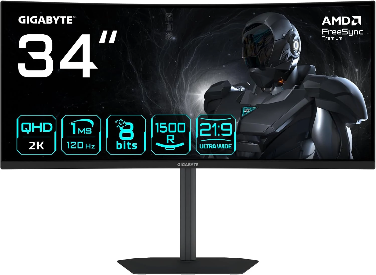 Gigabyte GS34WQCA 34 collu UWQHD izliekts