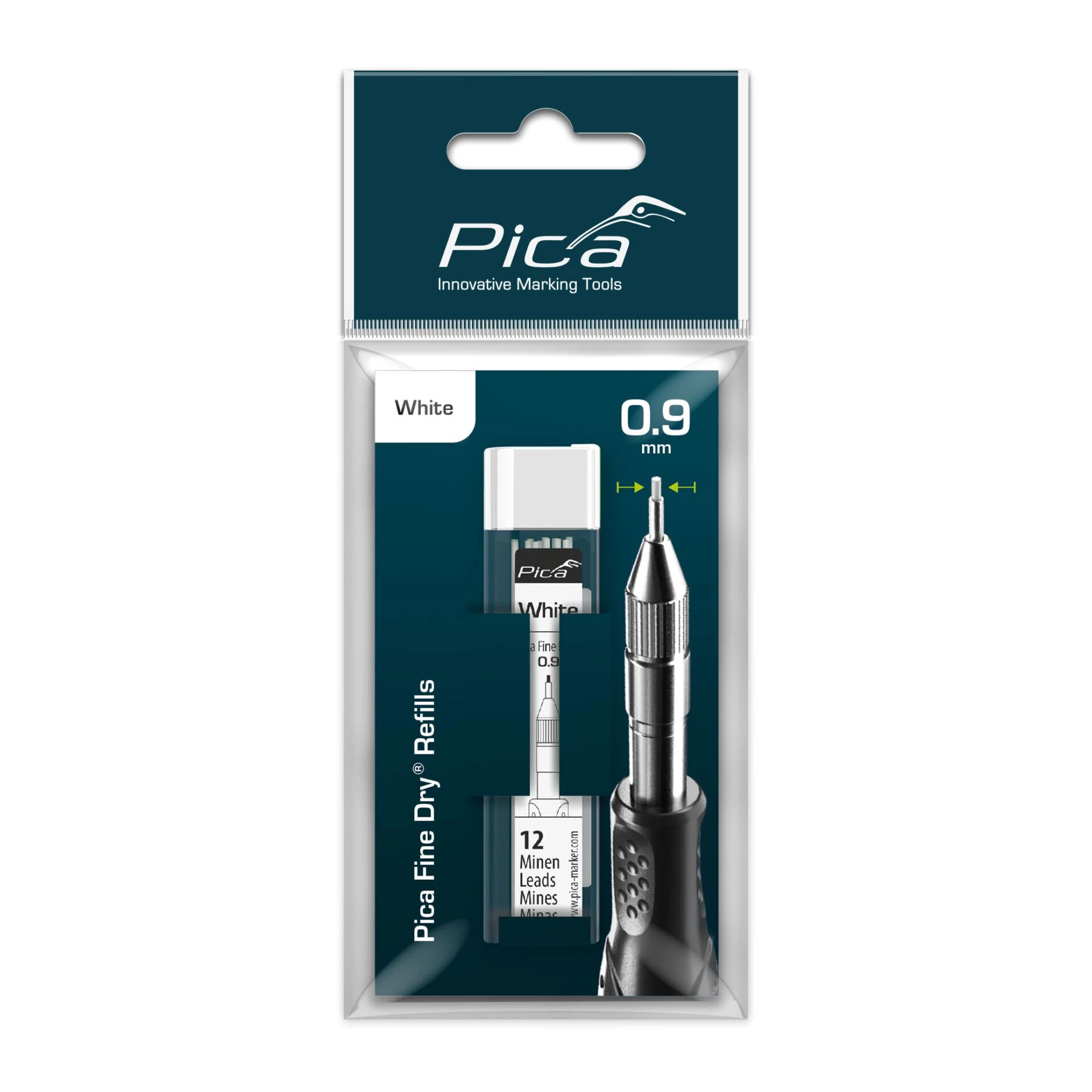 PICA-MARKER Fine-Dry Refill Leads White -