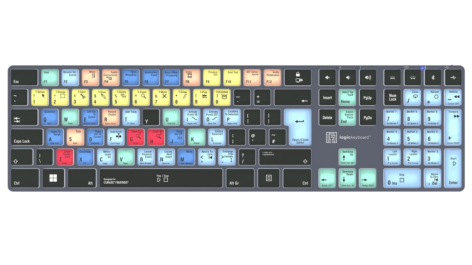 Logickeyboard Steinberg Cubase/Nuendo Titan UK PC