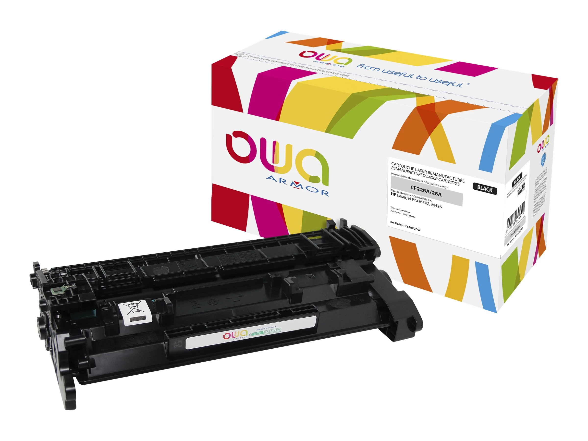 Armor OWA Remanufactured Toner Cartridge Black