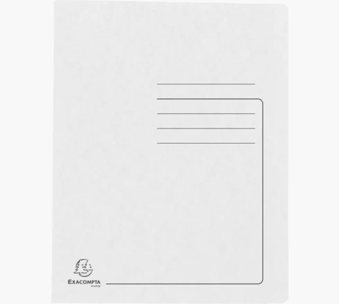 Exacompta 25 Fastener Folders Cardboard White