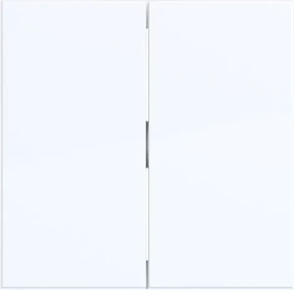 Hager Rocker 2-Gang Light White Glossy