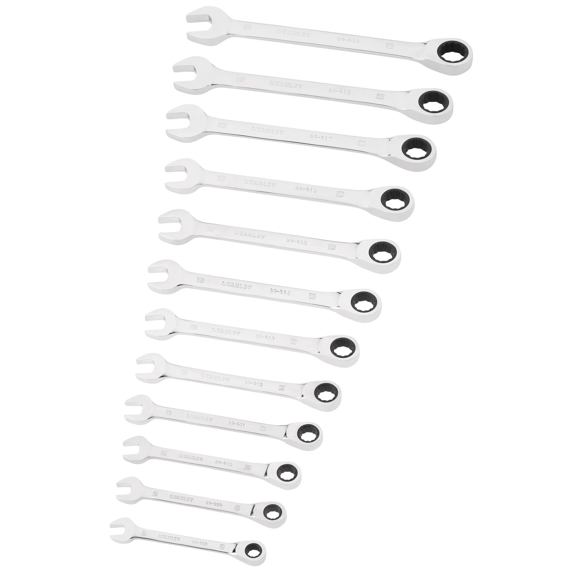 STANLEY Ratchet Combination Wrench Set 12