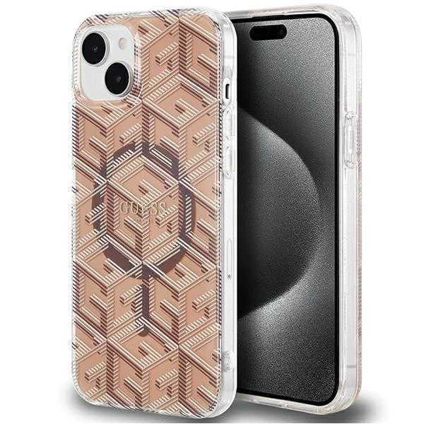 Guess GUHMP15MHGCUSTGW GCube Hardcase iPhone 15