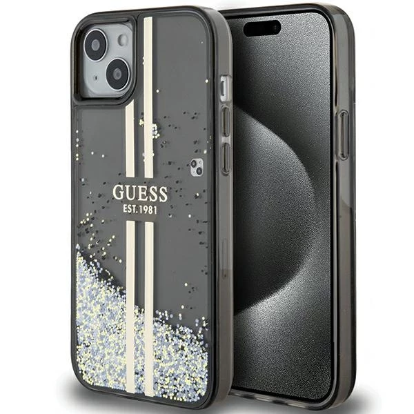 Guess GUHCP15MLFCSEGK Liquid Glitter Gold Stripes