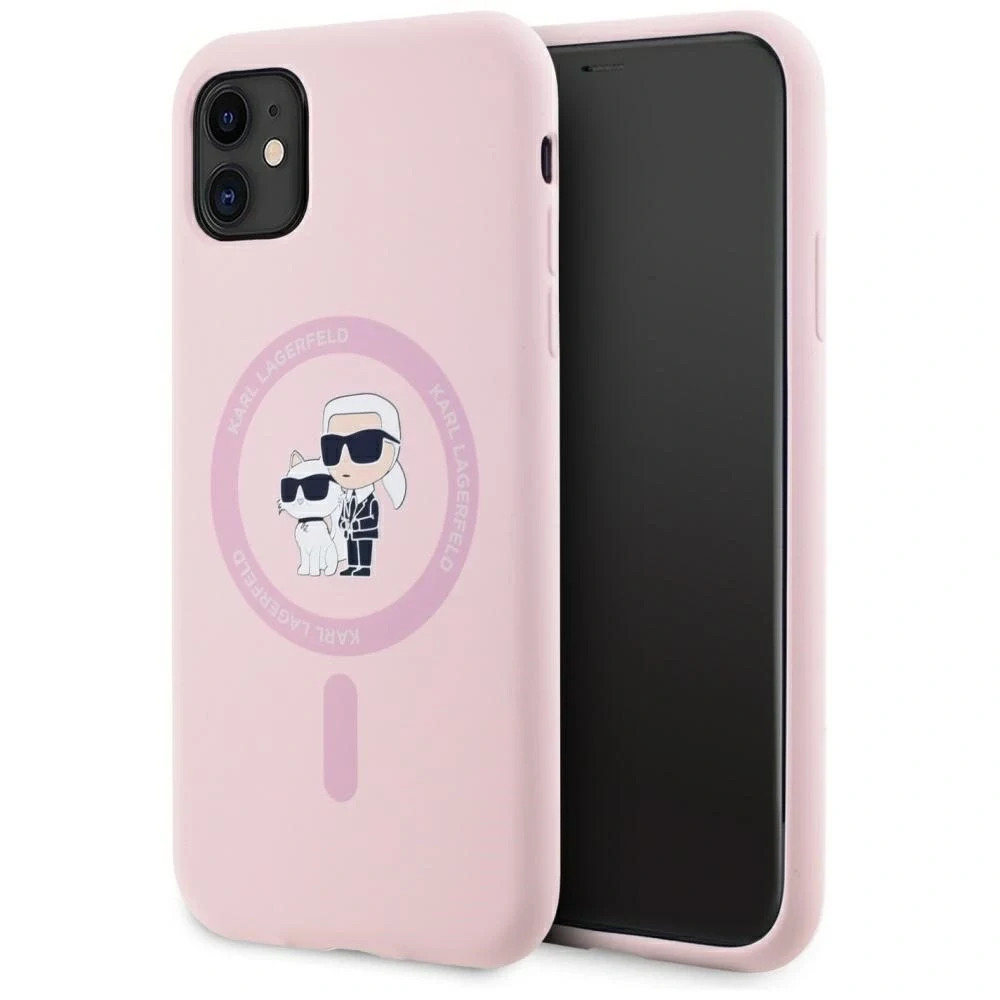 KARL LAGERFELD Silicone Karl&Choupette MagSafe Case