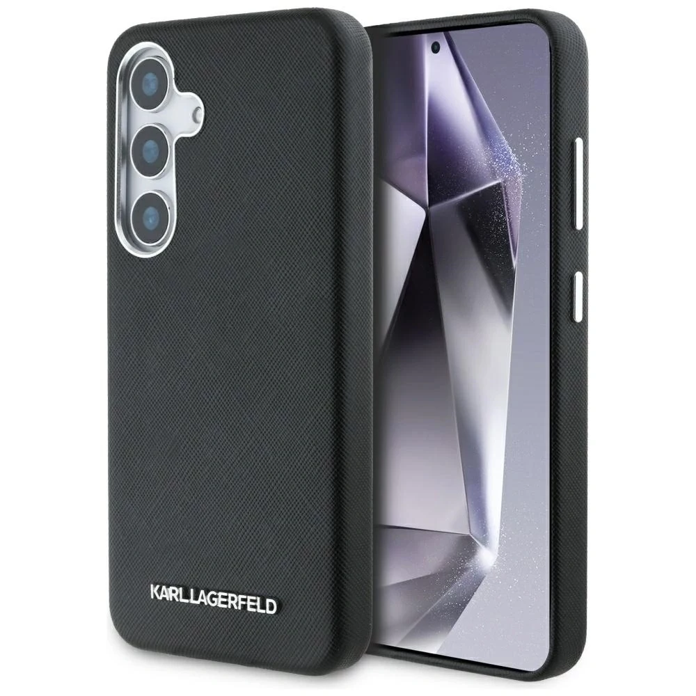 KARL LAGERFELD Saffiano FullWrapped Elongated Metal