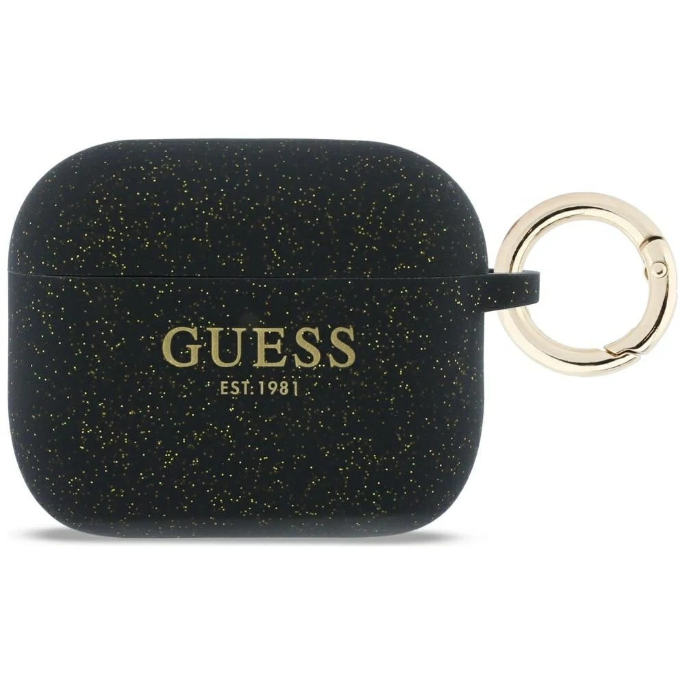 Guess Silicone Glitter Ring Case AirPods