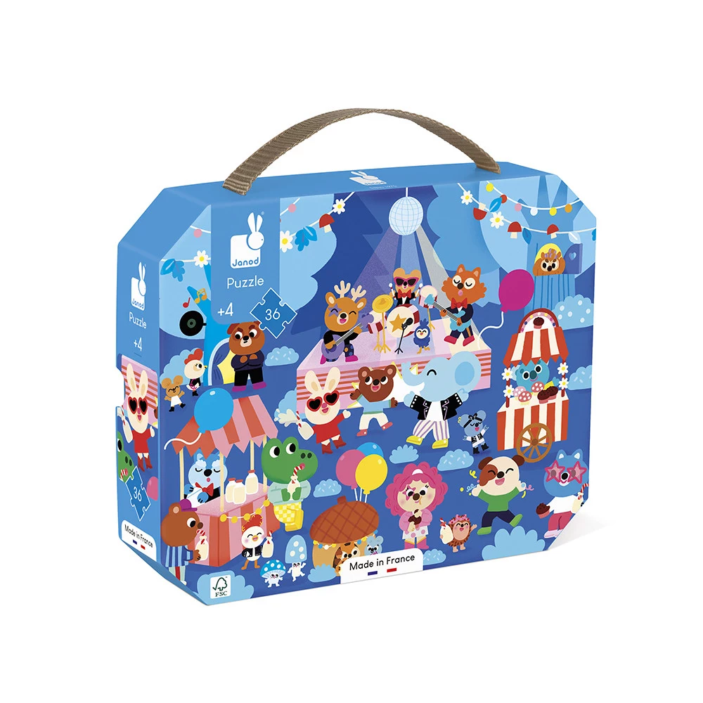 Janod Puzzle in Suitcase Party 36