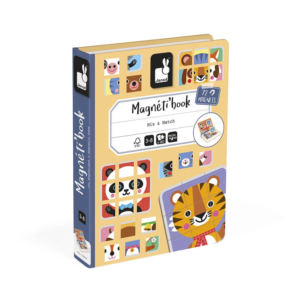 Janod Magnetibook Puzzle Animals Magnetic Puzzle