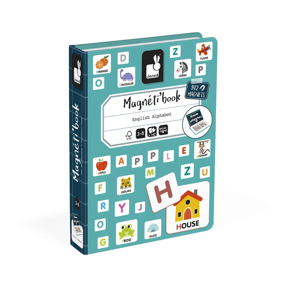 Janod Magnetibook Alfabet magnētiskā izglītojošā spēle