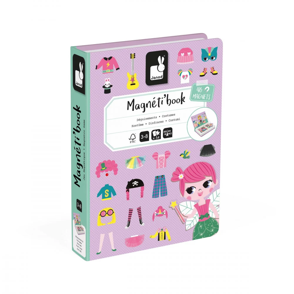 Janod Magnetibook Costumes Girl