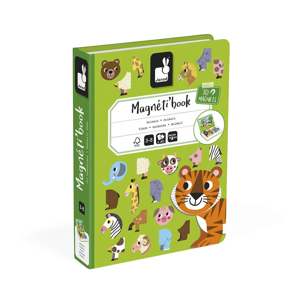 Janod Magnetibook Animals Magnetic Book Game