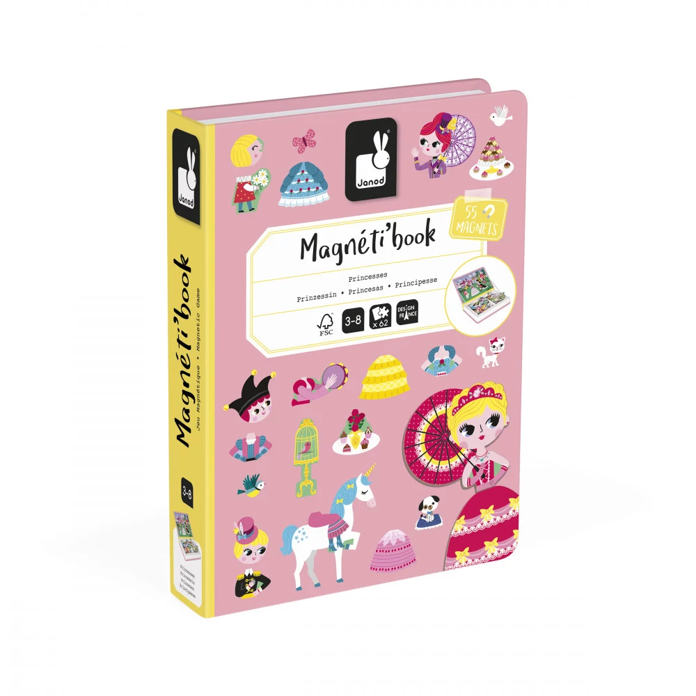 Janod Magnetibook Princesses magnētiskā spēļu kopa