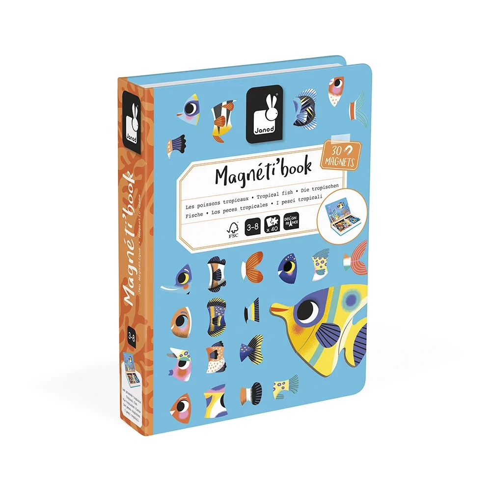 Janod Magnetibook Tropical Fish Magnetic Puzzle