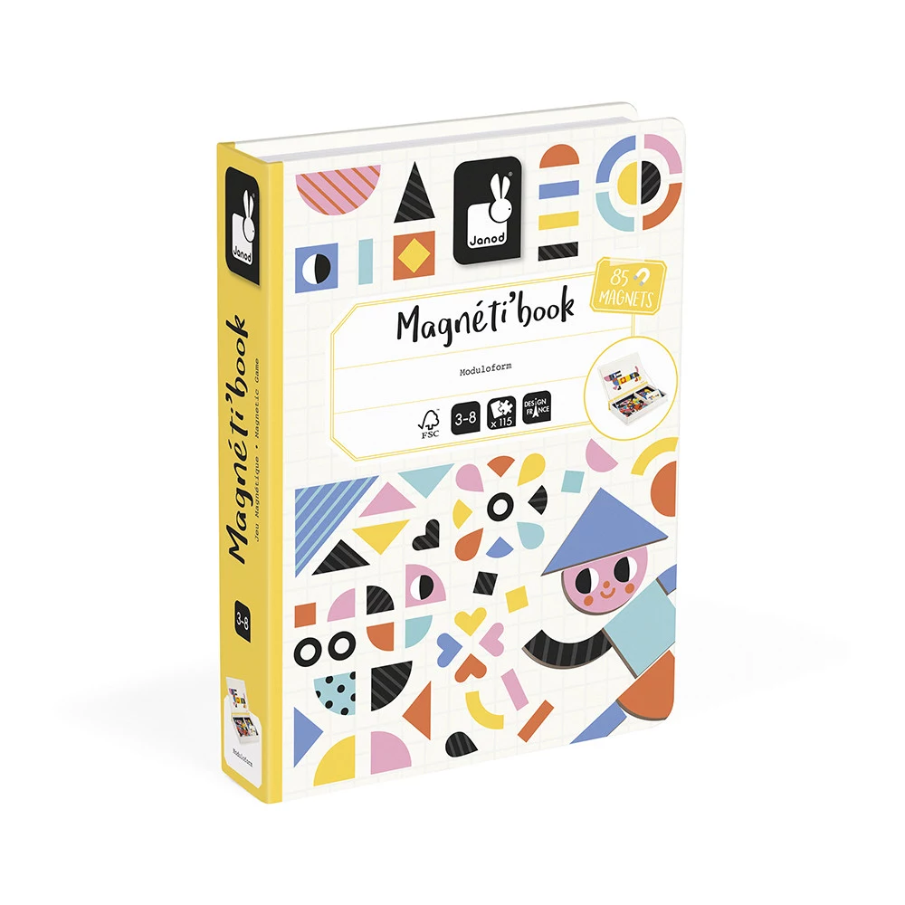 Janod Magnetibook Shapes Magnētiskā Izglītojošā Spēle