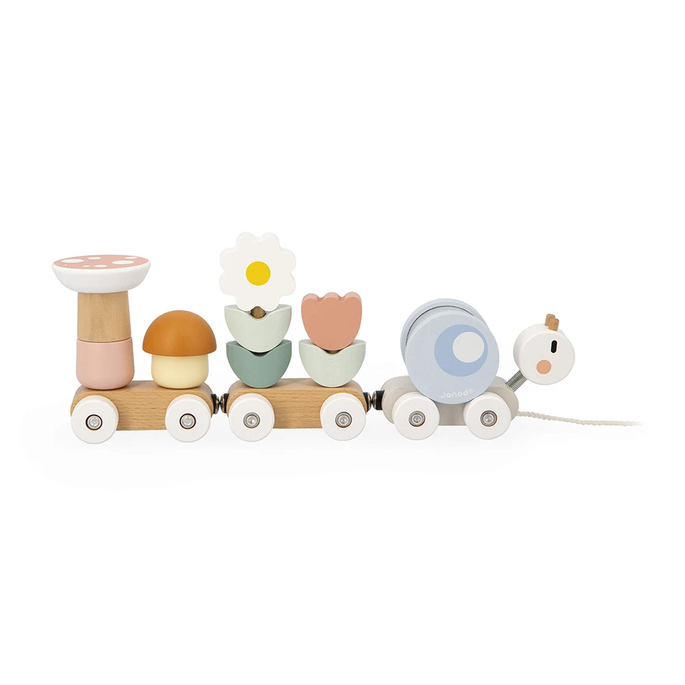 Janod Sweet Cocoon Magnetic Stacking Train