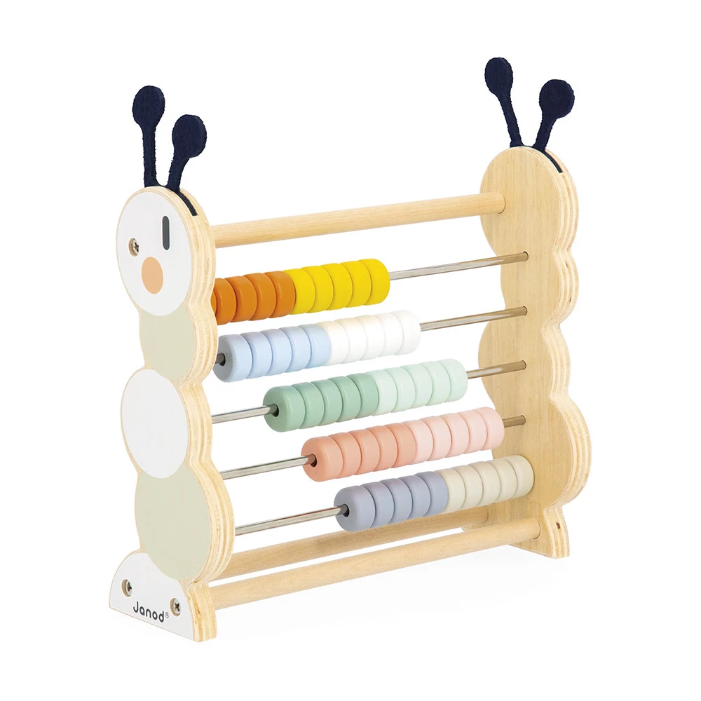 Janod Sweet Cocoon Caterpillar Abacus Counting