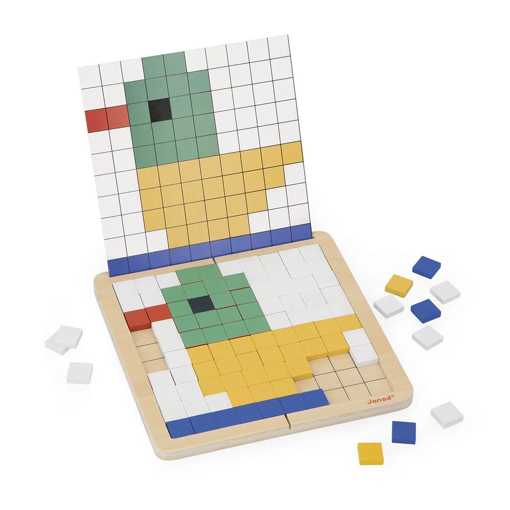 Janod Wooden Mosaic Puzzle Symmetry and