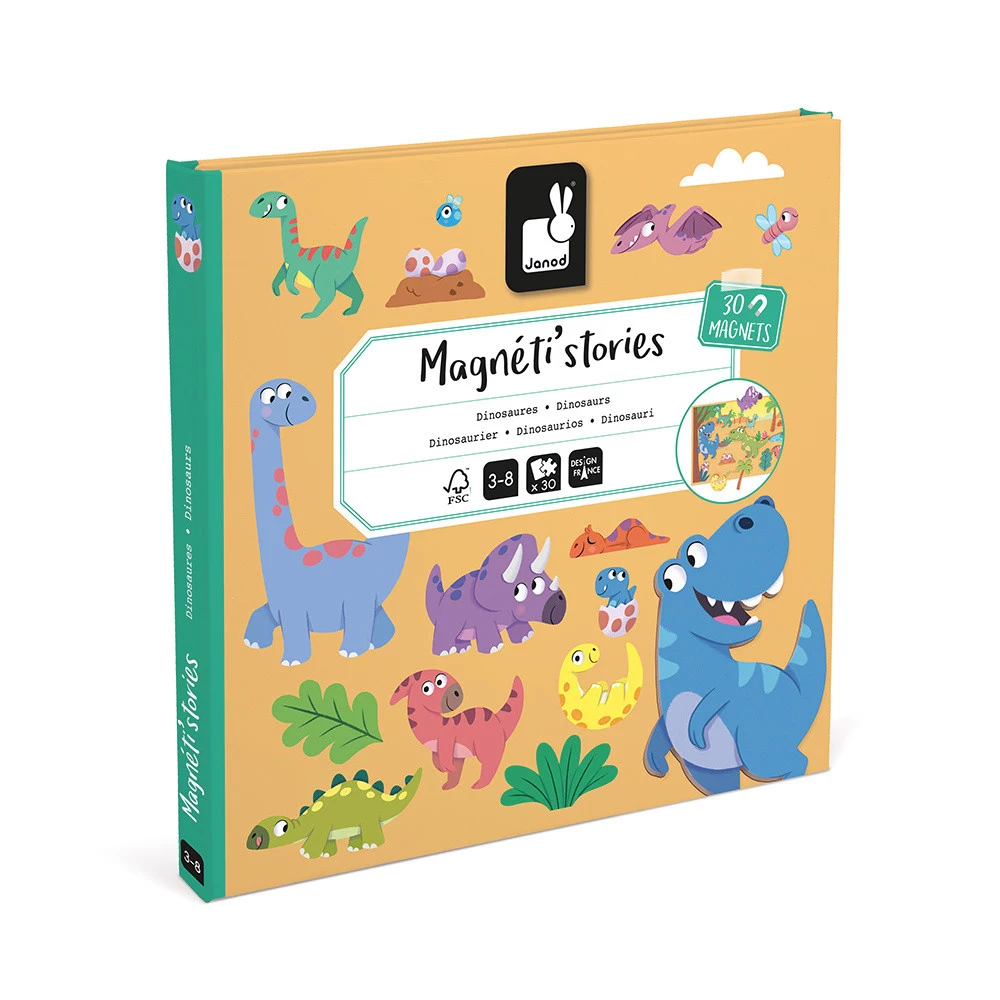 Janod Magneti`stories Dinozaury Magnetic Story Box