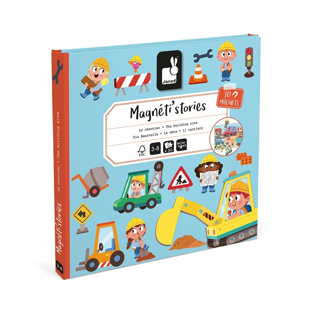 Janod Magneti`stories Construction Site Magnetic Story